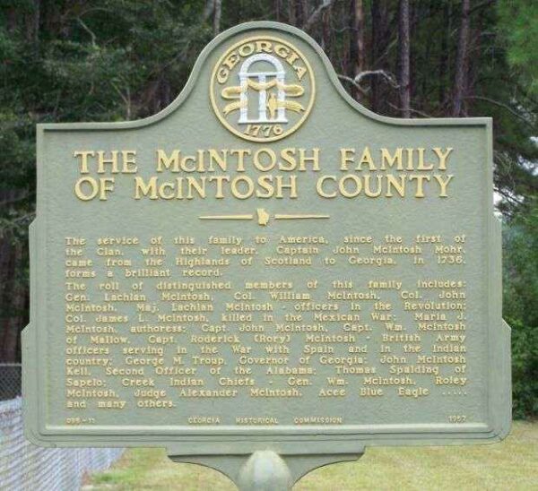 THE MCINTOSH FAMILY WAR MEMORIAL MARKER