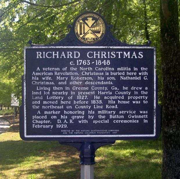 RICHARD CHRISTMAS WAR MEMORIAL MARKER