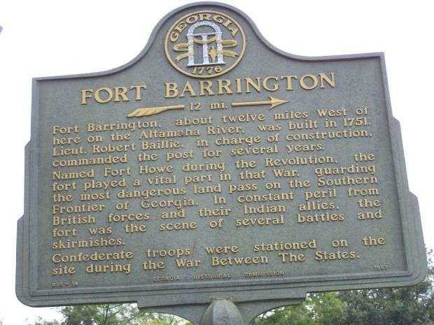 FORT BARRINGTON WAR MEMORIAL MARKER