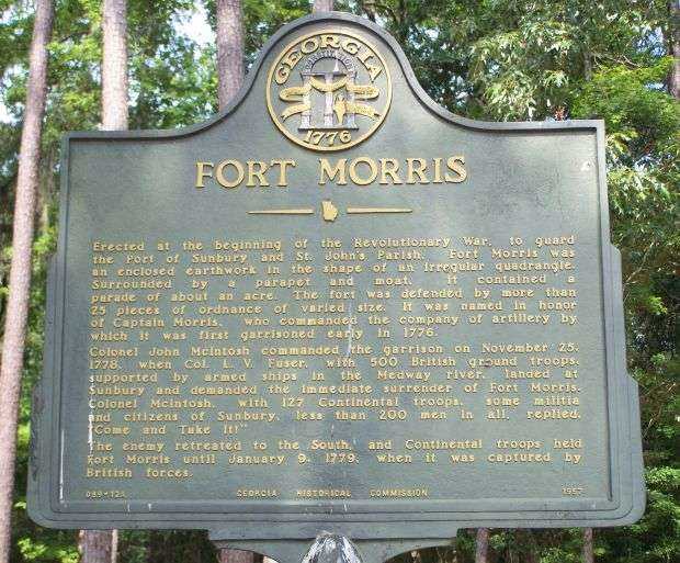 FORT MORRIS WAR MEMORIAL MARKER