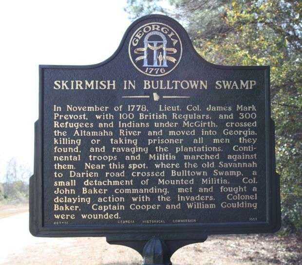 SKIRMISH IN BULLTOWN SWAP WAR MEMORIAL MARKER