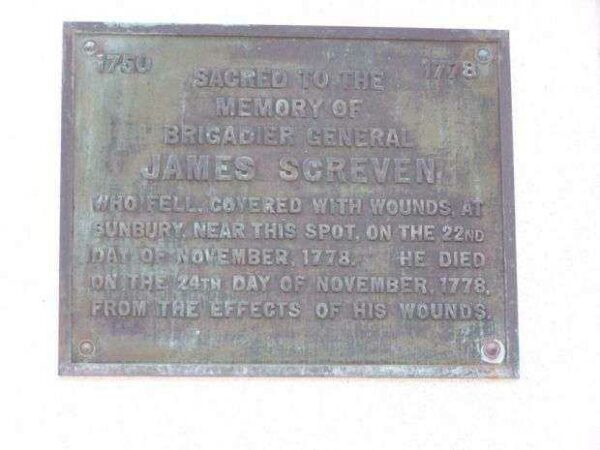 BRIGADIER GENERALS JAMES SCREVEN AND DANIEL STEWART MEMORIAL PLAQUE C