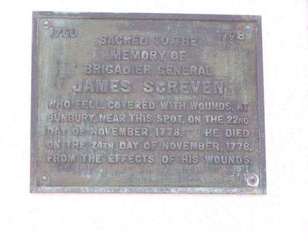 BRIGADIER GENERALS JAMES SCREVEN AND DANIEL STEWART MEMORIAL PLAQUE C