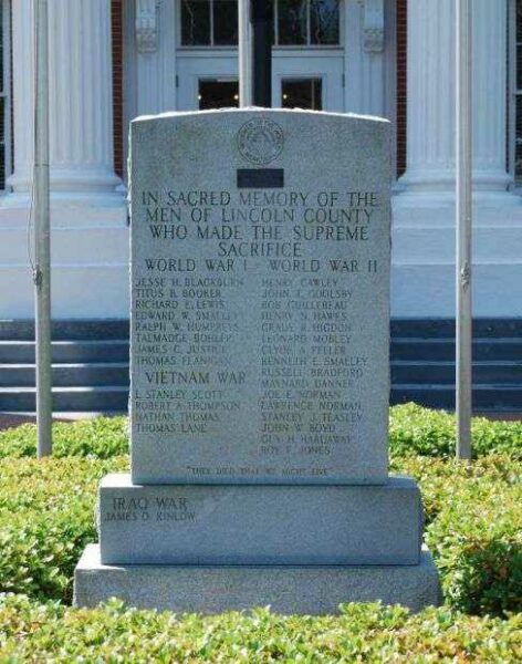 LINCOLN COUNTY VETERANS MEMORIAL