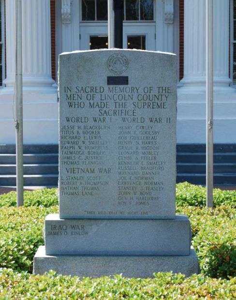LINCOLN COUNTY VETERANS MEMORIAL