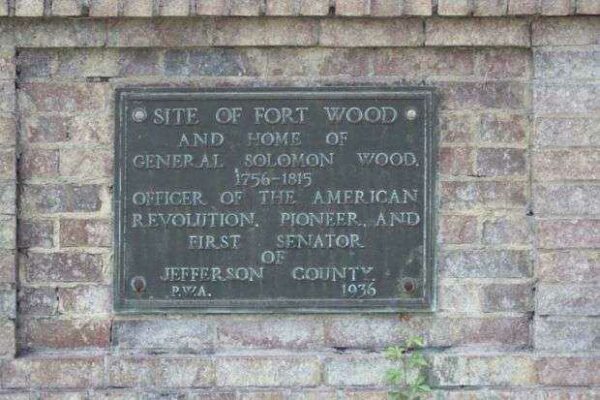 SITE OF FORT WOOD MEMORIAL PLAQUE