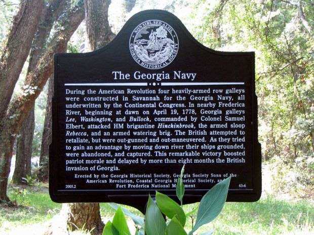 THE GEORGIA NAVY MEMORIAL MARKER
