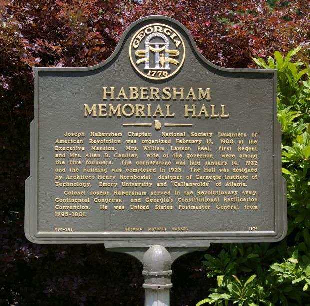 HABERSHAM MEMORIAL HALL MARKER