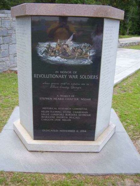IN HONOR OF REVOLUTIONARY WAR SOLDIERS MEMORIAL