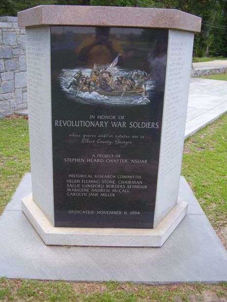 IN HONOR OF REVOLUTIONARY WAR SOLDIERS MEMORIAL