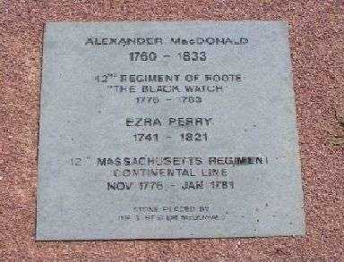 ALEXANDER MACDONALD AND EZRA PERRY WAR MEMORIAL PAVER