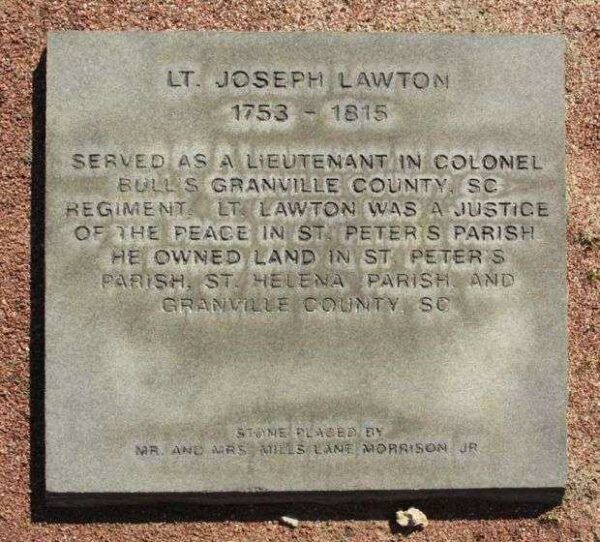 LT. JOSEPH LAWTON WAR MEMORIAL PAVER