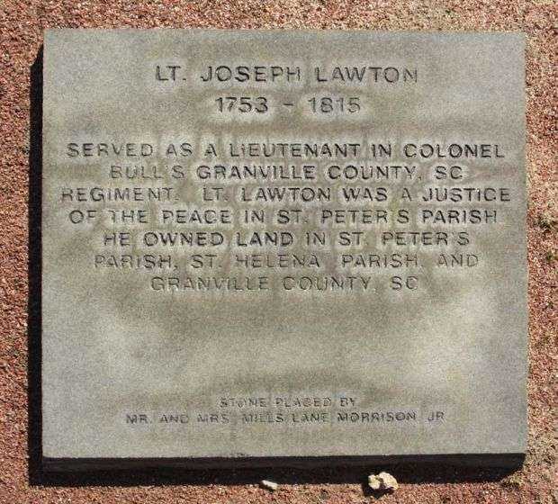 LT. JOSEPH LAWTON WAR MEMORIAL PAVER