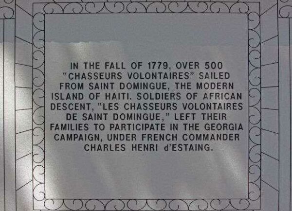 THE HAITIAN MONUMENT STONE PLAQUE E