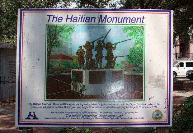 THE HAITIAN MONUMENT PLAQUE