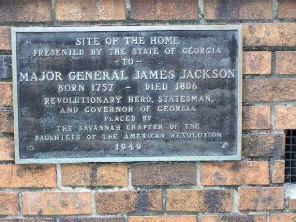 MAJOR GENERAL JAMES JACKSON WAR MEMORIAL PLAQUE