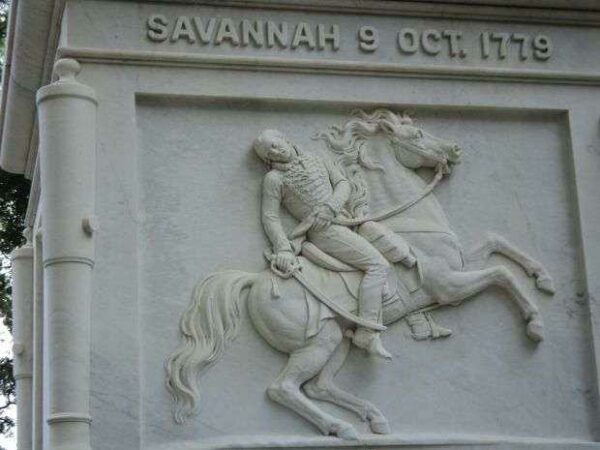 CASIMIR PULASKIE WAR MEMORIAL STONE CARVING