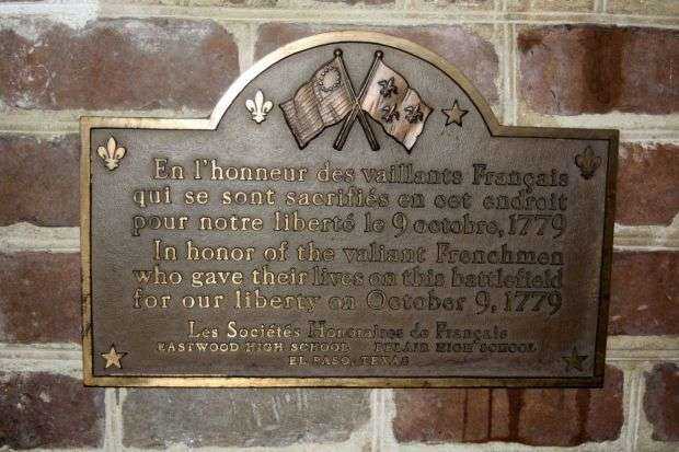 BATTLE OF SAVANNAH REVOLUTIONARY WAR MEMORIAL PLAQUE
