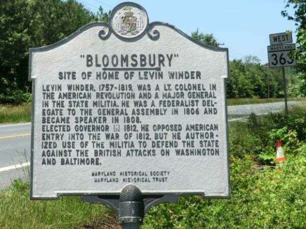 “BLOOMSBURY” WAR MEMORIAL MARKER