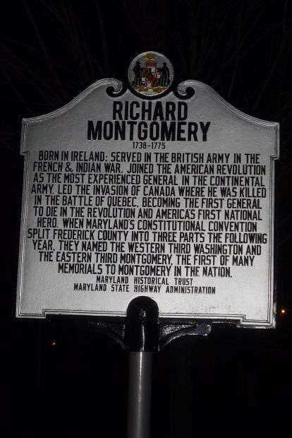 RICHARD MONTGOMERY REVOLUTIONARY WAR MEMORIAL MARKER