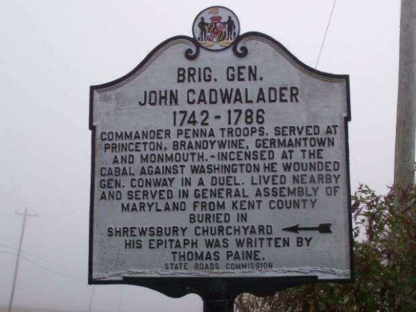 BRIG. GEN. JOHN CADWALDER WAR MEMORIAL MARKER