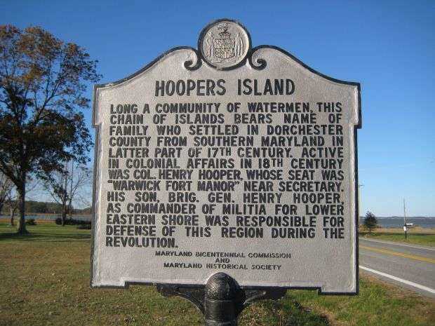 HOOPERS ISLAND WAR MEMORIAL MARKER