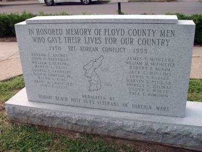 FLOYD COUNTY KOREAN WAR MEMORIAL