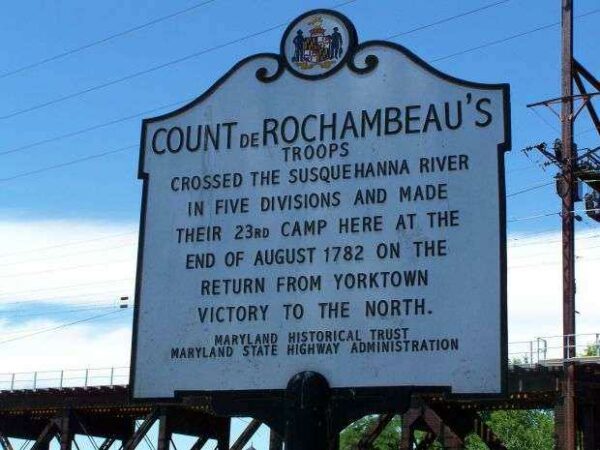COUNT DE ROCHAMBEAU’S TROOPS MEMORIAL MARKER