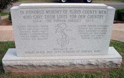 FLOYD COUNTY VIETNAM WAR MEMORIAL