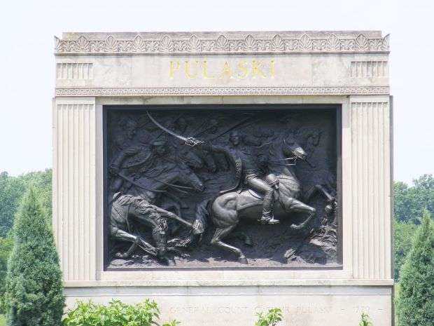 GENERAL CASIMIR PULASKI BAS-RELIEF MEMORIAL