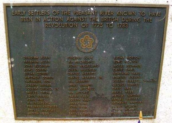 PLEASANT RIVER REVOLUTIONARY WAR MEMORIAL