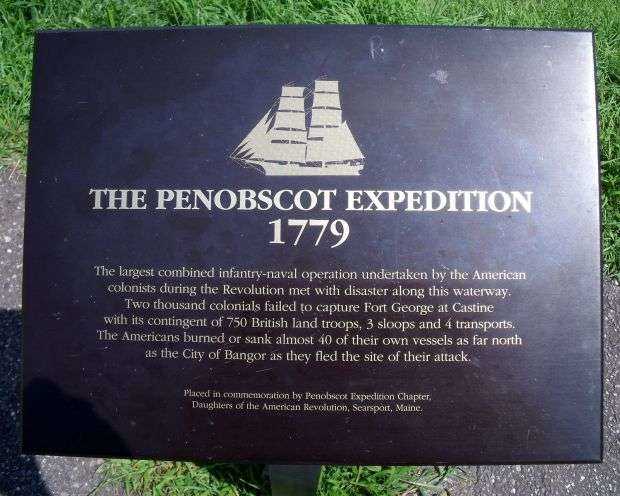 THE PENOBSCOT EXPEDITION MEMORIAL PLAQUE