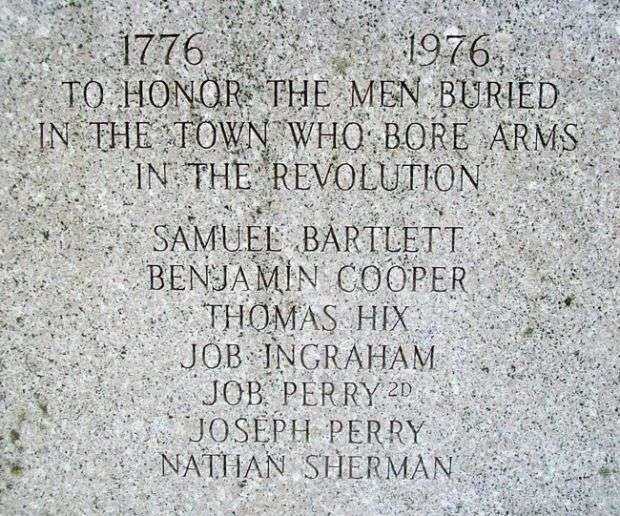 OWL’S HEAD VETERANS MEMORIAL REVOLUTIONARY WAR STONE PLAQUE