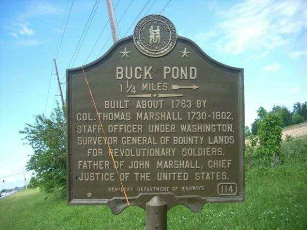 BUCK POND REVOLUTIONARY WAR SOLDIER MEMORIAL MARKER