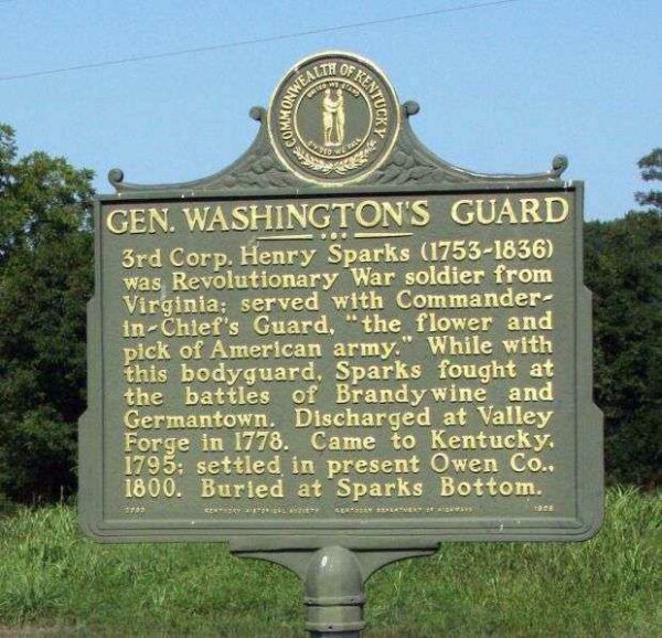 GEN. WASHINGTON GUARD WAR MEMORIAL MARKER