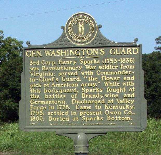 GEN. WASHINGTON GUARD WAR MEMORIAL MARKER