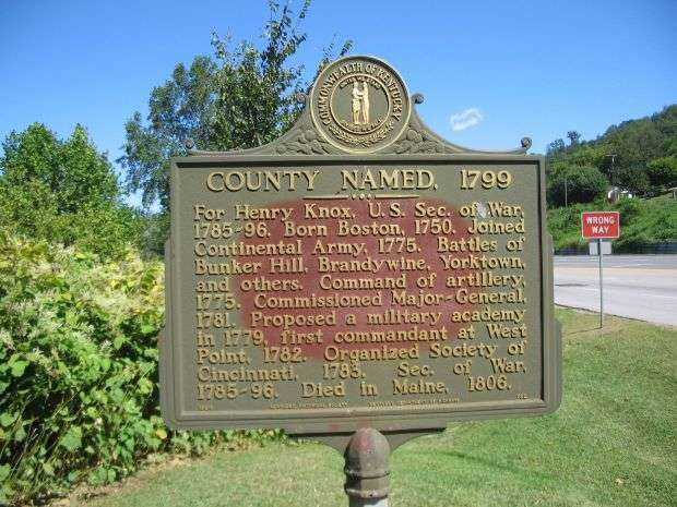 COUNTY NAMED, 1799 WAR MEMORIAL MARKER