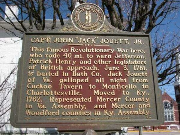 CAPT. JOHN “JACK” JOUETT, JR. WAR MEMORIAL MARKER