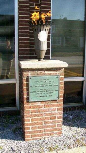 GRAYVILLE VETERANS ETERNAL FLAME MEMORIAL