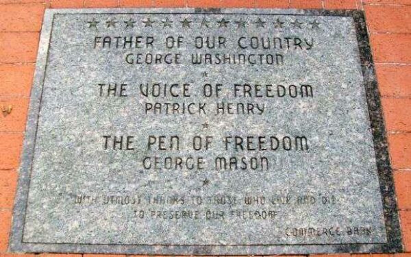 SIGNERS OF THE DECLARATION OF INDEPENDENCE STONE PLAQUE A