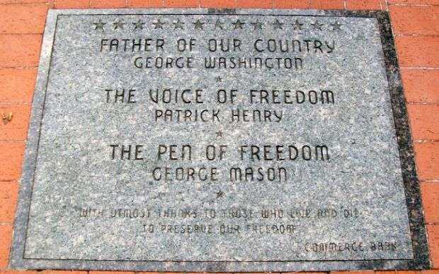 SIGNERS OF THE DECLARATION OF INDEPENDENCE STONE PLAQUE A