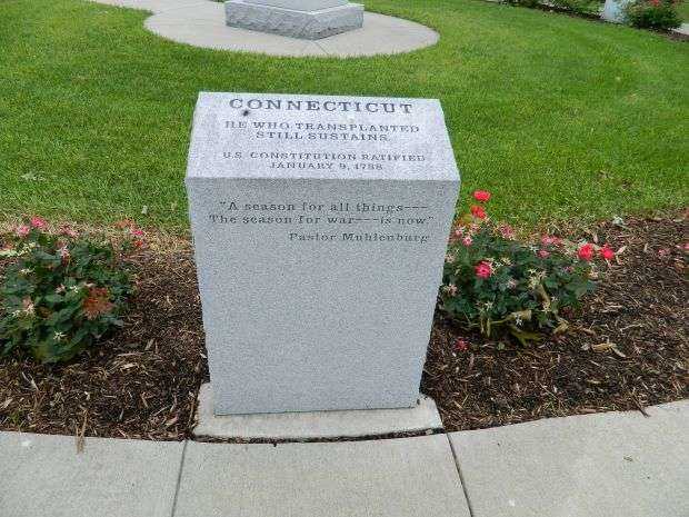 IOWA REVOLUTIONARY WAR MEMORIAL CONNECTICUT STONE