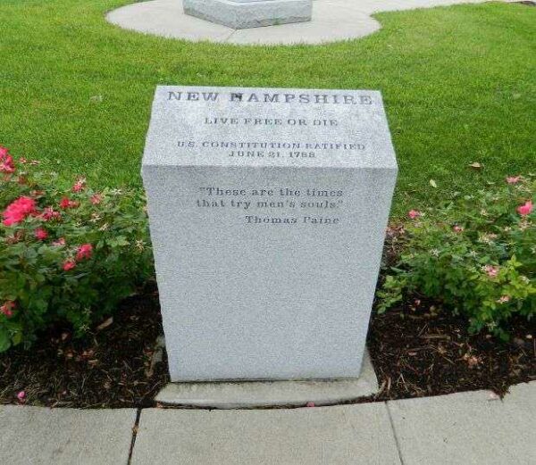 IOWA REVOLUTIONARY WAR MEMORIAL NEW HAMPSHIRE STONE