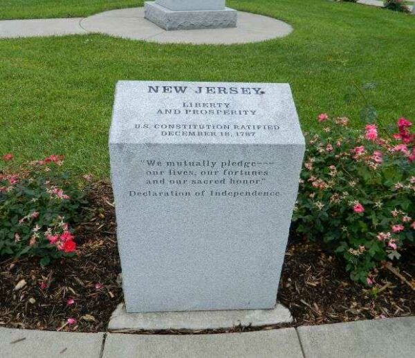 IOWA REVOLUTIONARY WAR MEMORIAL NEW JERSEY STONE