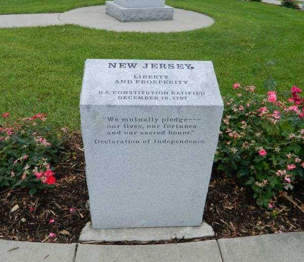 IOWA REVOLUTIONARY WAR MEMORIAL NEW JERSEY STONE