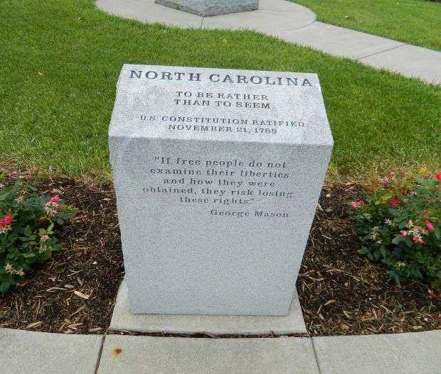 IOWA REVOLUTIONARY WAR MEMORIAL NORTH CAROLINA STONE