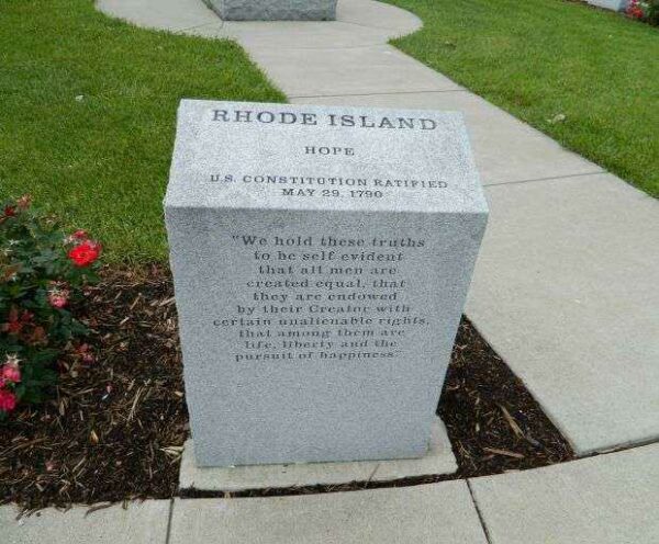 IOWA REVOLUTIONARY WAR MEMORIAL RHODE ISLAND STONE