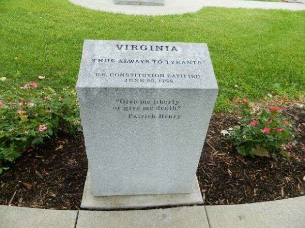 IOWA REVOLUTIONARY WAR MEMORIAL VIRGINIA STONE