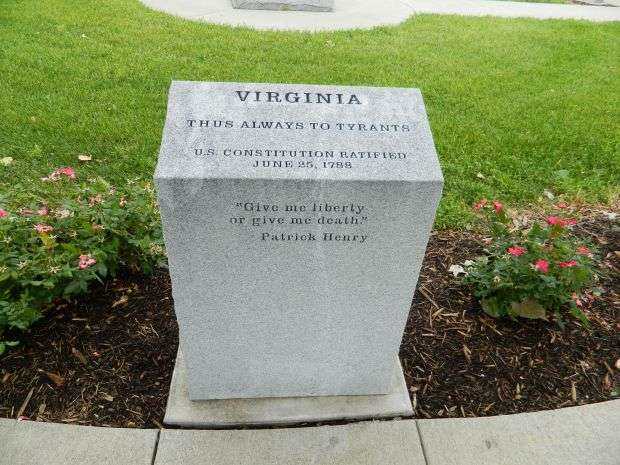 IOWA REVOLUTIONARY WAR MEMORIAL VIRGINIA STONE
