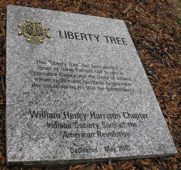 WEST LAFAYETTE LIBERTY TREE MEMORIAL PLAQUE
